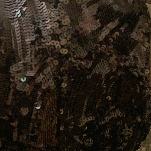 NWOT Mikael Aghal from Bergdorf Goodman  100% silk gorgeous sequin dress. - Picture 11 of 14